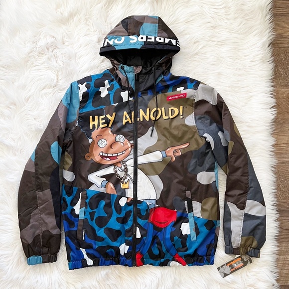 Members Only x Nickelodeon Rugrats Allover Print Bomber Puffer